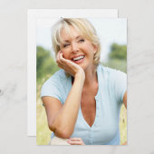 Vellum fotoprogramma verjaardag achtergrond kaart (Voorkant / Achterkant)