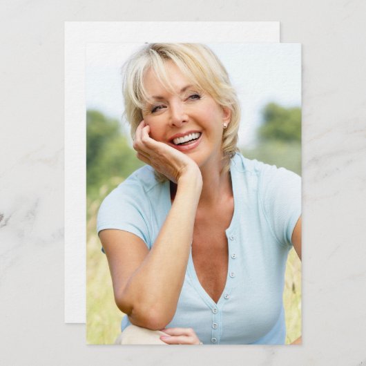 Vellum fotoprogramma verjaardag achtergrond kaart (Voorkant / Achterkant)