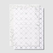 Vellum Leaf Sage Green Elegant Monogram Huwelijk Uitnodigingen (Offset (Uitnodiging))