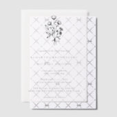 Vellum Lettering Bloem Boeket Botanicals Vellum Uitnodigingen (Offset (Uitnodiging))