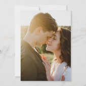 Vellum look Hand Lettered Typografie 2 Foto Save The Date (Achterkant)