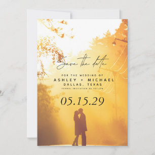 Vellum look Hand Lettered Typografie Foto Save The Date