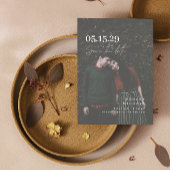 Vellum look Hand Lettered Typografie Foto Save The Date