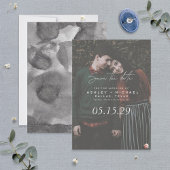 Vellum look Hand Lettered Typografie Foto Save The Date