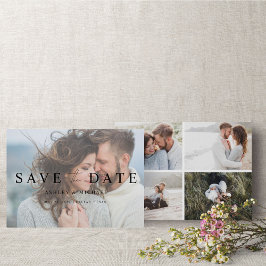 Vellum Overlay Elegant Modern 5 foto Verloving Save The Date