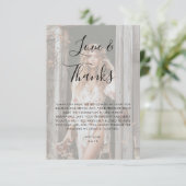 Vellum Overlay Foto Bruiloft & Dankjewel Bruidsfee Bedankkaart (Staand voorkant)