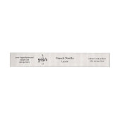 Vellum Parchment Soap Bar Label Adreslabel Wikkel (Individueel)