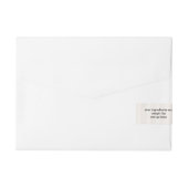 Vellum Parchment Soap Bar Label Adreslabel Wikkel (Achterkant)