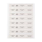 Vellum Parchment Soap Bar Label Adreslabel Wikkel (Vel)