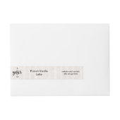 Vellum Parchment Soap Bar Label Adreslabel Wikkel (Voorkant)