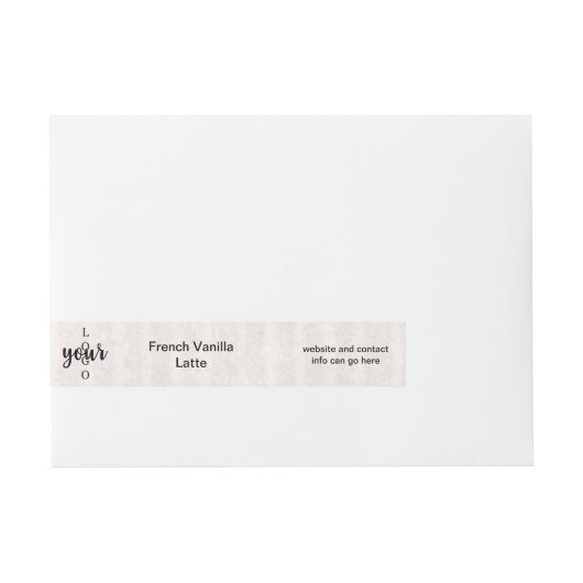 Vellum Parchment Soap Bar Label Adreslabel Wikkel (Voorkant)