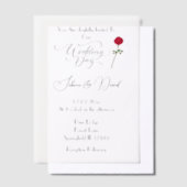 Vellum-Roos Vellum Uitnodigingen (Offset)