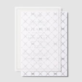 Vellum Sage Green Classic Script Monogram Huwelijk Vellum Uitnodigingen (Offset (Uitnodiging))