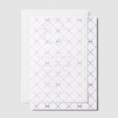 Vellum Sage Green Leafy Crest Monogram Huwelijk Vellum Uitnodigingen (Offset (Uitnodiging))