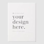 Vellum Uitnodiging Uw Ontwerp Upload 5 "x 7" (Voorkant)