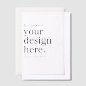 Vellum Uitnodiging Uw Ontwerp Upload 5 "x 7" (Offset)