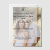 Vellum Zakelijk Event Branding Design Uitnodigingen (Offset (Koppel))