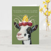 Velma de geitenkaart kaart (Gele Bloem)