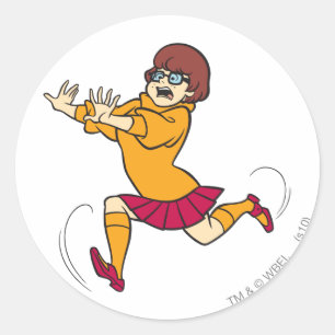 Velma Running Ronde Sticker
