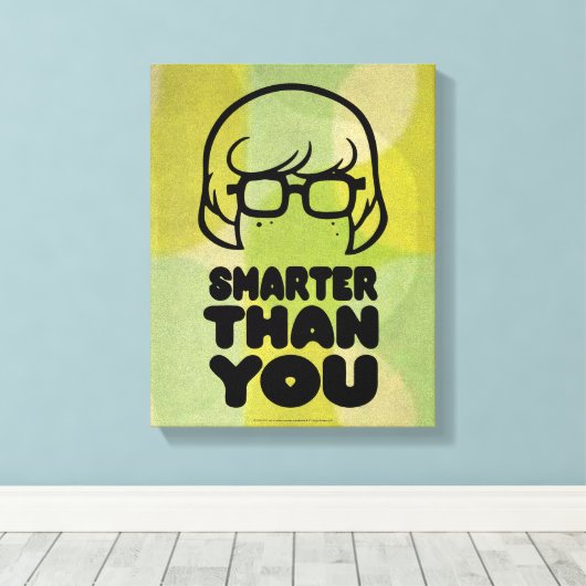 Velma "slimmer dan jij" Grafisch Canvas Afdruk (Insitu (Houten vloer))