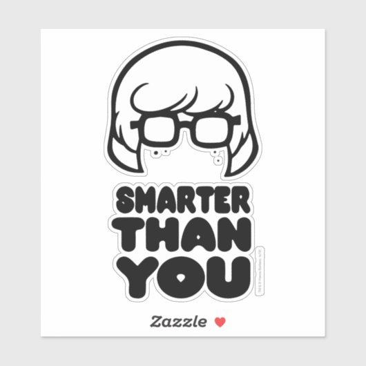 Velma "slimmer dan jij" Grafisch Sticker (Vel)
