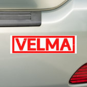 Velma Stamp Bumpersticker (Op auto)