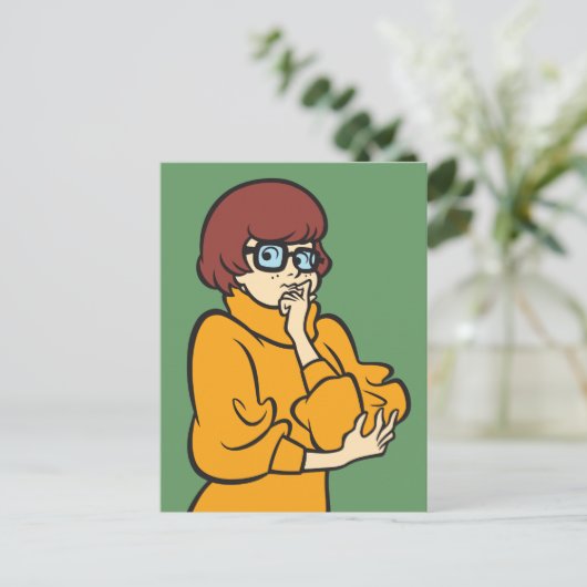 Velma Thinking Briefkaart (Staand voorkant)