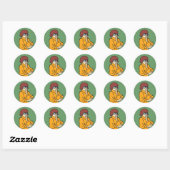 Velma Thinking Ronde Sticker (Vel)