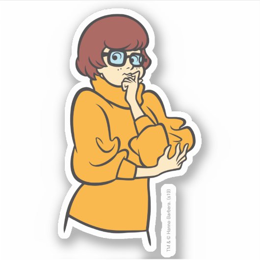Velma Thinking Sticker (Voorkant)