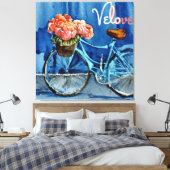 Velo Love Cycling Canvas Afdruk (Insitu (Slaapkamer))