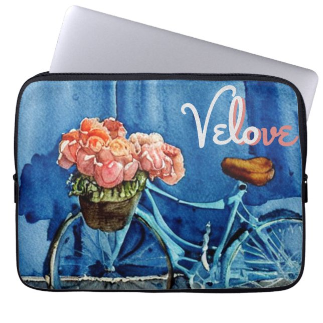 Velo Love Cycling Laptop Sleeve (Voorkant)