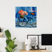 Velo Love Cycling Poster (Thuiskantoor)