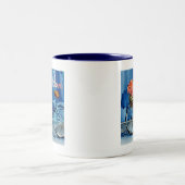 Velo Love Cycling Tweekleurige Koffiemok (Center)