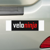Velo Ninja Bumpersticker (Op auto)