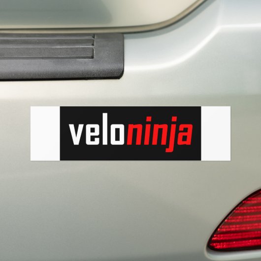 Velo Ninja Bumpersticker (Op auto)