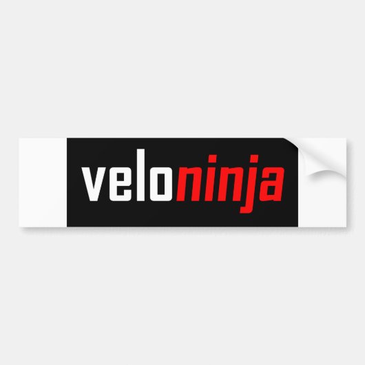 Velo Ninja Bumpersticker (Voorkant)