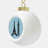 Velo Paris Bike Eiffel Tower Keramische Bal Ornament (Rechts)