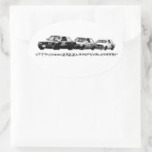 VeloceE30 Promo Ovale Sticker (Tas)