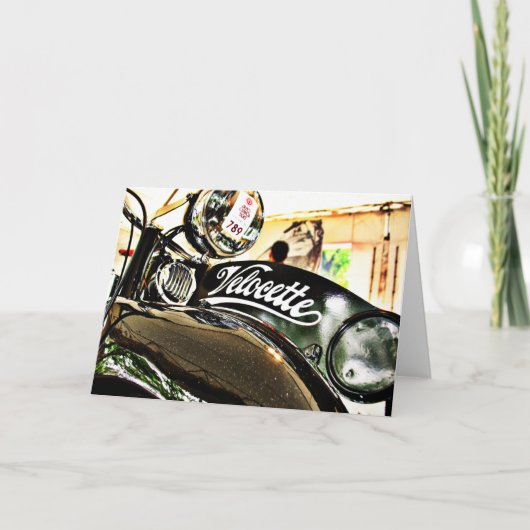 Velocette M Series  motorfiets Kaart (Voorkant)