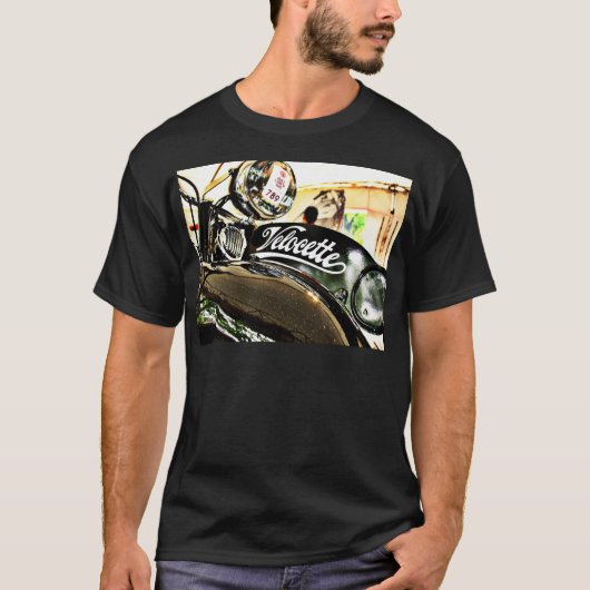Velocette M Series motorfiets T-shirt (Voorkant)