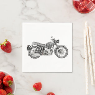 Velocette Venom Motorcycle Paper Party Napkins Servet