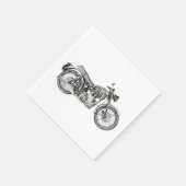 Velocette Venom Motorcycle Paper Party Napkins Servet (Hoek)