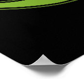 Veloci-rapper Funny Dinosaur Pun Dark BG Poster (Hoek)