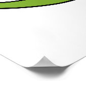 Veloci-rapper Funny Dinosaur Pun Poster (Hoek)