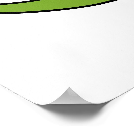 Veloci-rapper Funny Dinosaur Pun Poster (Hoek)