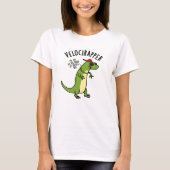 Veloci-rapper Funny Dinosaur Pun T-shirt (Voorkant)