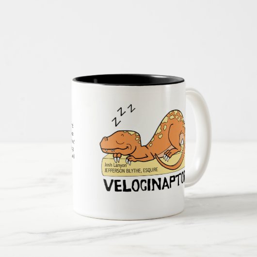 Velocinaptor mok (Voorkant rechts)