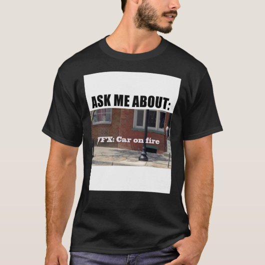 Velocipastor  Vfxcar On Fire  T-Shirt (Voorkant)