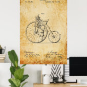 Velocipede Blueprint Poster (Thuiskantoor)