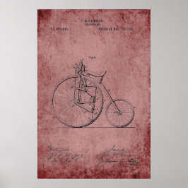 Velocipede Blueprint Poster